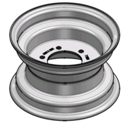 VLUKON Wheel rim: 6.00IX10 | 90/120/6 |Studhole Ø13,5 |Vermillion