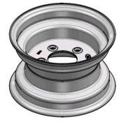 VLUKON Wheel rim: 6.00IX10 | 79,5/114,3/5 |Studhole Ø12 |Vermillion