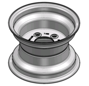 VLUKON Wheel rim: 7.00IX10 | 80/115/5 |Studhole Ø15 |Grey Aluminium