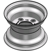 VLUKON Wheel rim: 7.00IX10 | 94/140/5 |Studhole Ø18,5 |Grey Aluminium