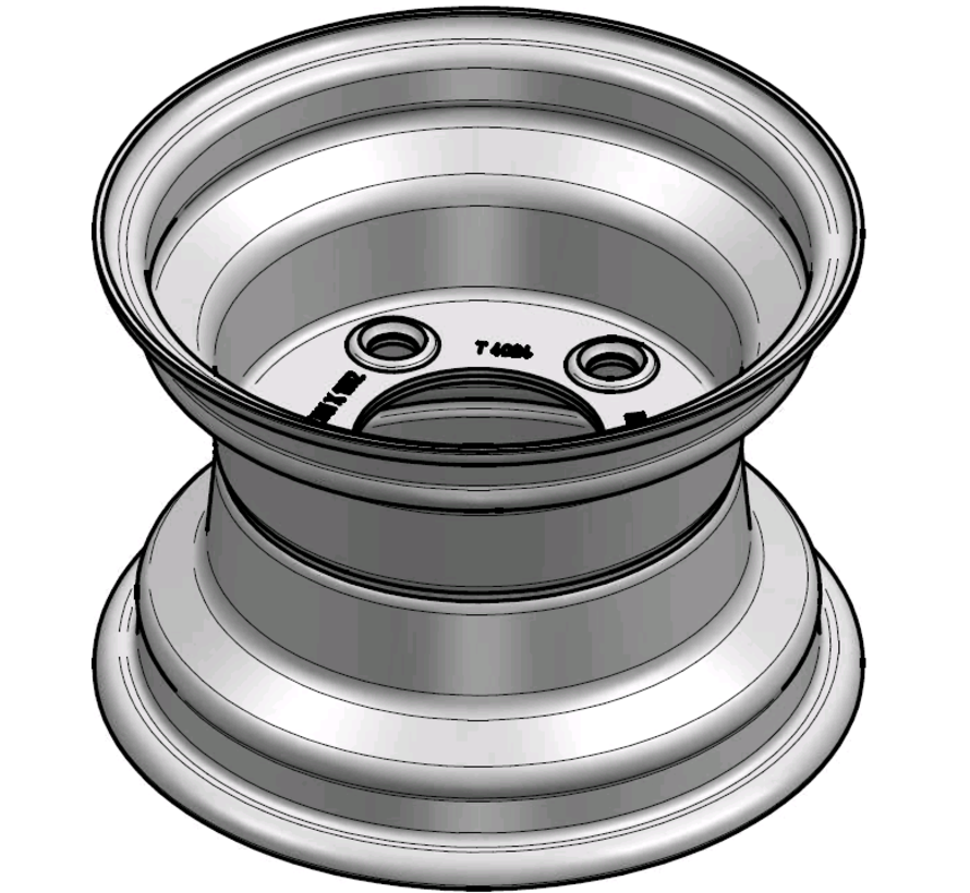 3.00 mm thick one piece welded RIM, diameter: 10 inch, width: 7.00 inch, pcd: 140mm & center bore: 94mm l 5 Raised bolt holes