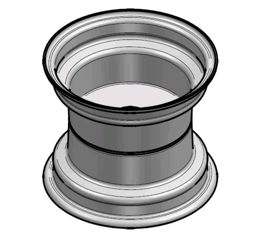 3.00 mm thick one piece welded RIM, diameter: 10 inch, width: 8.50 inch,