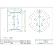 VLUKON Wheel rim: 8.50IX12 | 94/140/5 |Studhole Ø18,5 |Yellow
