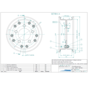 VLUKON Wheel rim: 3.00D-8 | 80/115/5 |Studhole Ø15 |White