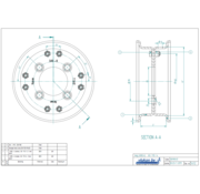 VLUKON Wheel rim: 3.00D-8 | 83/115/4 |Studhole Ø15 |Grey Aluminium