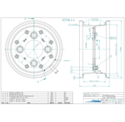VLUKON Wheel rim: 4.00E-9 | 85/130/4 |Studhole Ø18,5 |Red