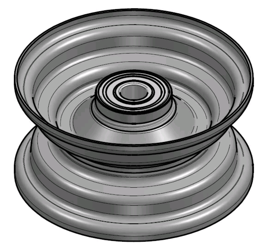 1.75 mm thick one piece welded RIM, diameter: 6 inch, width: 2.50 inch, bearing in hub: 6304-2RS