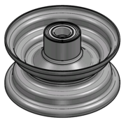 VLUKON Wheel rim: 2.50X6 |fitting length: 110mm | Alxe hole 25mm |Red