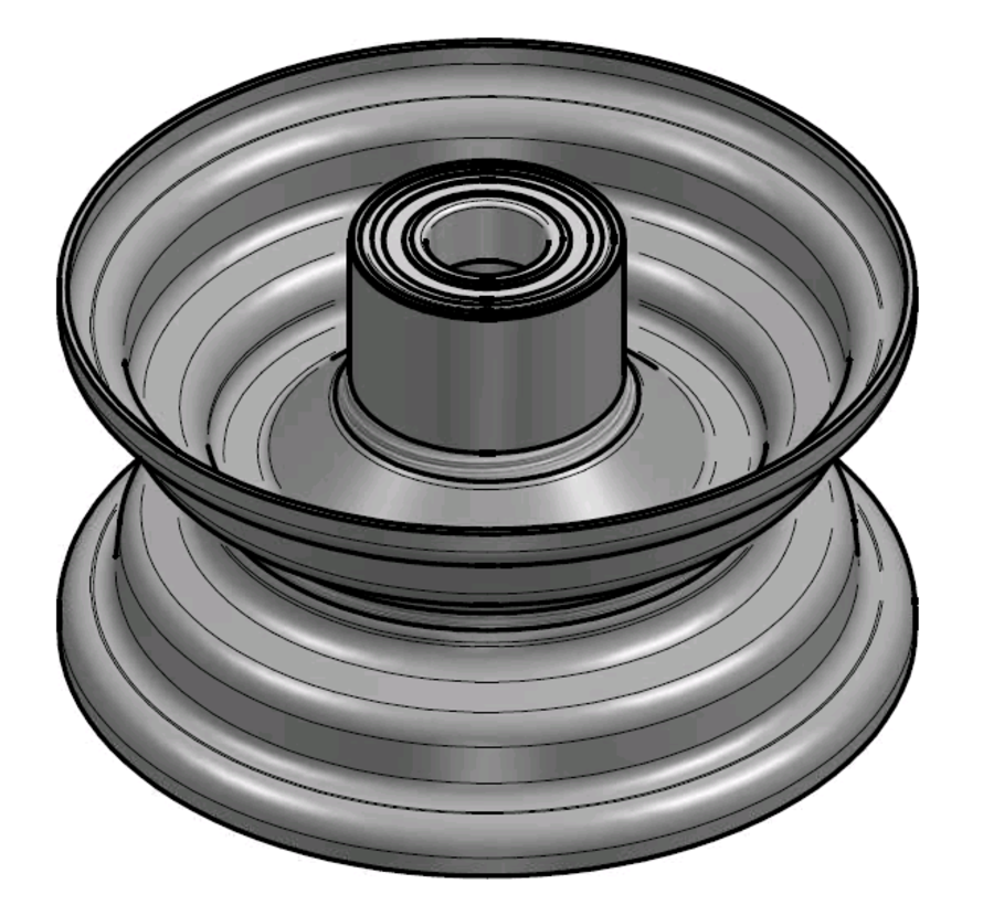 1.75 mm thick one piece welded RIM, diameter: 6 inch, width: 2.50 inch, bearing in hub: 6205-2RS