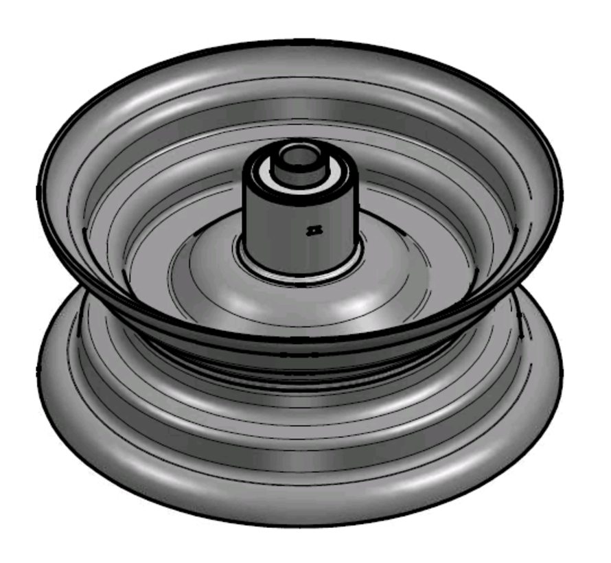 2.50 mm thick one piece welded RIM, diameter: 8 inch, width: 3.00 inch, bearing in hub: 6204-Z-C3