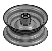 VLUKON Wheel rim: 3.00DX8 |fitting length: 145mm | Alxe hole 20mm |Grey Aluminium