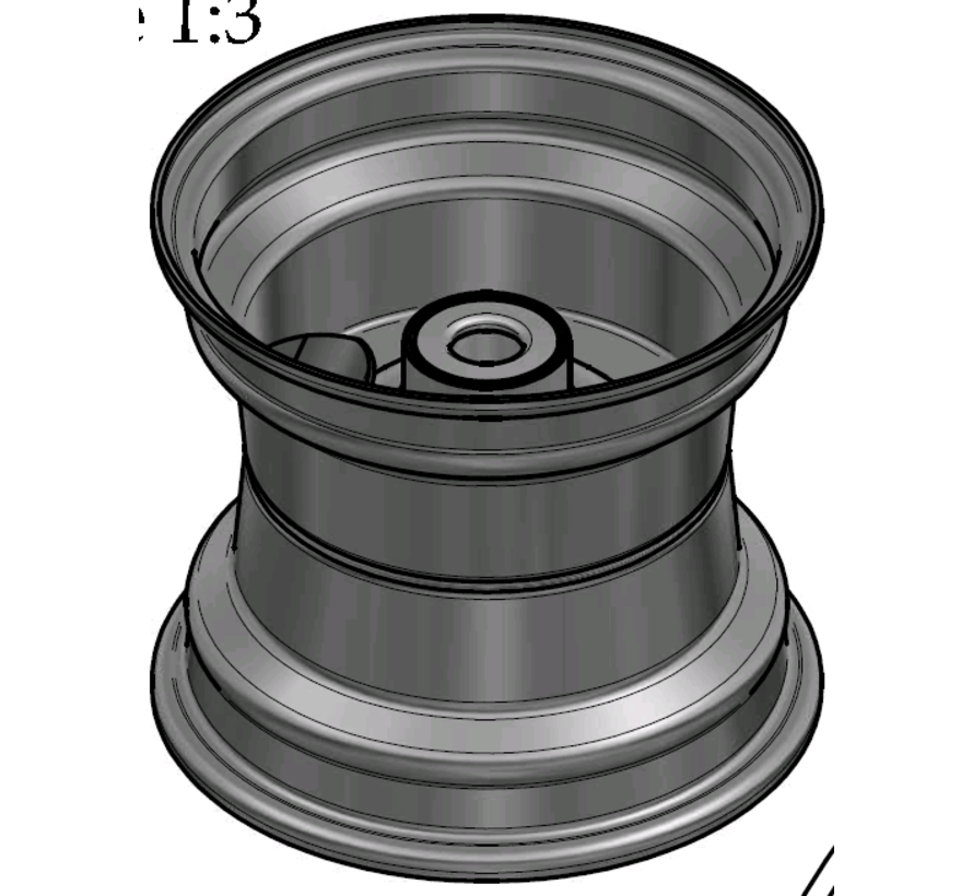 2.50 mm thick one piece welded RIM, diameter: 8 inch, width: 7.00 inch, bearing in hub: 6205-2RS