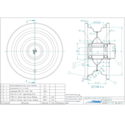 VLUKON Wheel rim: 3.00DX8 |fitting length: 81mm | Alxe hole 30mm |Grey Aluminium