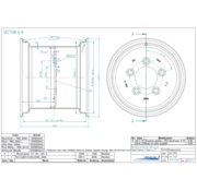 VLUKON Wheel rim: 10.50IX12 | 94/140/5 |Studhole Ø18,5 |Anthracite Metallic
