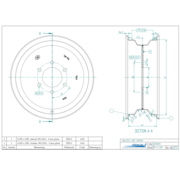 VLUKON Wheel rim: 4.50JX12 | 80/120/6 |Studhole Ø13 |Vermillion