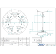 VLUKON Wheel rim: 4.00E-9 | 94/140/5 |Studhole Ø18,5 |Black