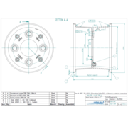 VLUKON Wheel rim: 4.50D-6 | 60/100/4 |Studhole Ø14 |Grey Aluminium