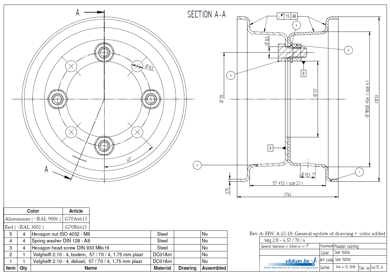 Order Vlukon Rims 2 10 4 57 70 4 Studhole O8 5 Grey Alumin