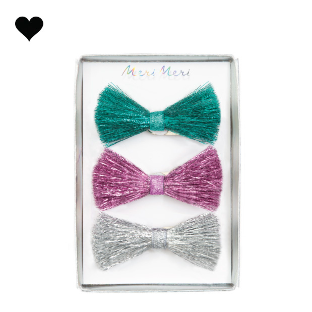 Haarclipjes strikjes (3st) - Meri Meri