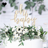 Taarttopper hout Oh Baby