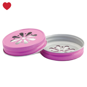 Mason Jar margriet deksel roze