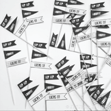 Hip hip hooray cupcake topper