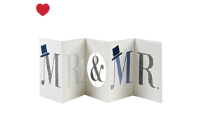 Kaart Mr & Mr banner Meri Meri