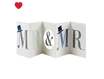 Kaart Mr & Mr banner Meri Meri