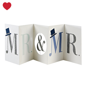 Kaart Mr & Mr banner Meri Meri