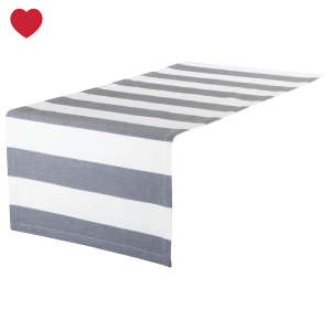 Tafelloper blauw grijs gestreept (1.4M)