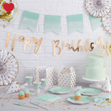 Happy birthday gouden slinger