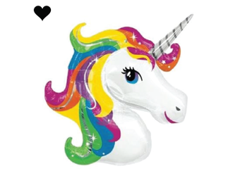 Unicorn folieballon (83 cm)