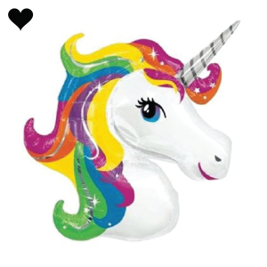 Unicorn folieballon (83 cm)