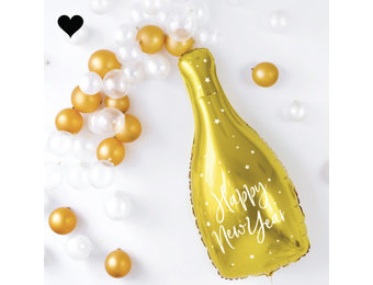 Champagnefles folieballon (80 cm)