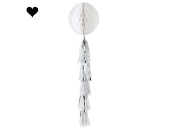 Honeycomb met tassel wit Talking Tables