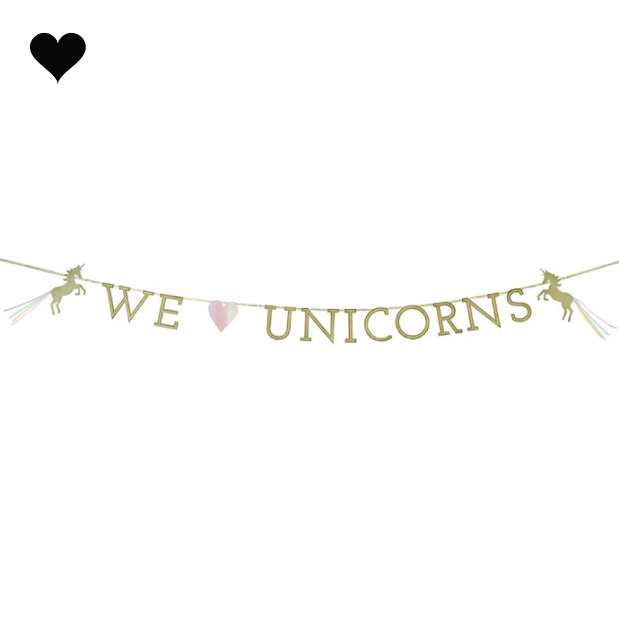 We heart unicorns slinger (3M) Talking Tables