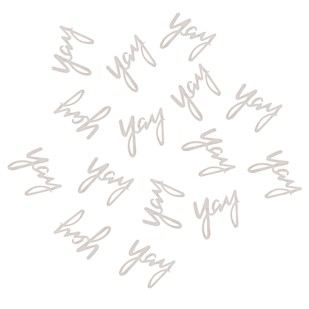 Houten confetti yay (25st) Ginger Ray