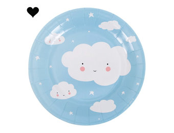 Wolken bordjes (12st) A little lovely company