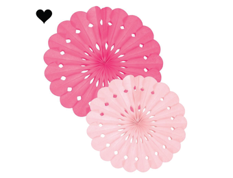 Waaier set roze (2st) Delight Department