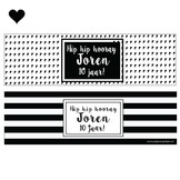 Pringle traktatie hip hip hooray printable