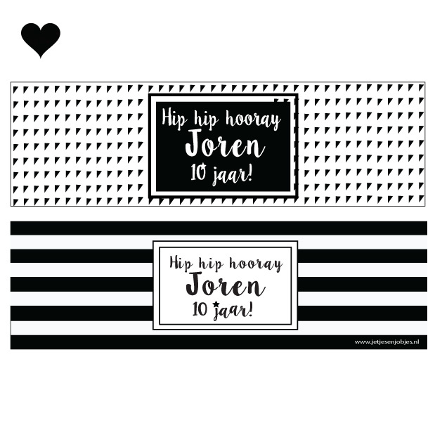 Pringle traktatie hip hip hooray printable