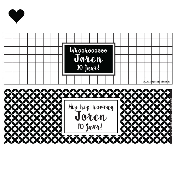 Pringle traktatie hip hip hooray printable