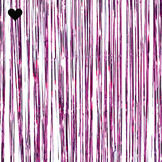 Feestgordijn fuchsia Ginger Ray