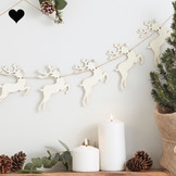 Rendier houten banner (1.5M) Ginger Ray