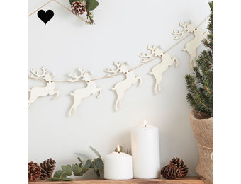 Rendier houten banner (1.5M) Ginger Ray