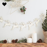 Rendier houten banner (1.5M) Ginger Ray