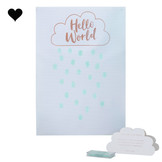 Hello world vingerafdruk gastenboek Ginger Ray