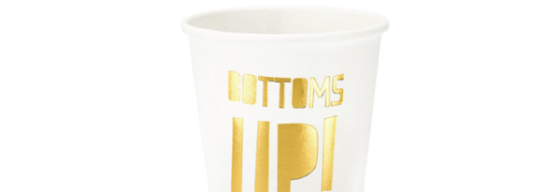 Bottoms up shot bekertjes (6st) Golden Grid