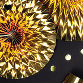 Waaiers goudfolie (3st)