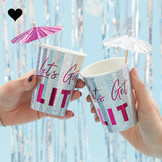 Bekertjes Lets get lit (8st) Jolly Vibes